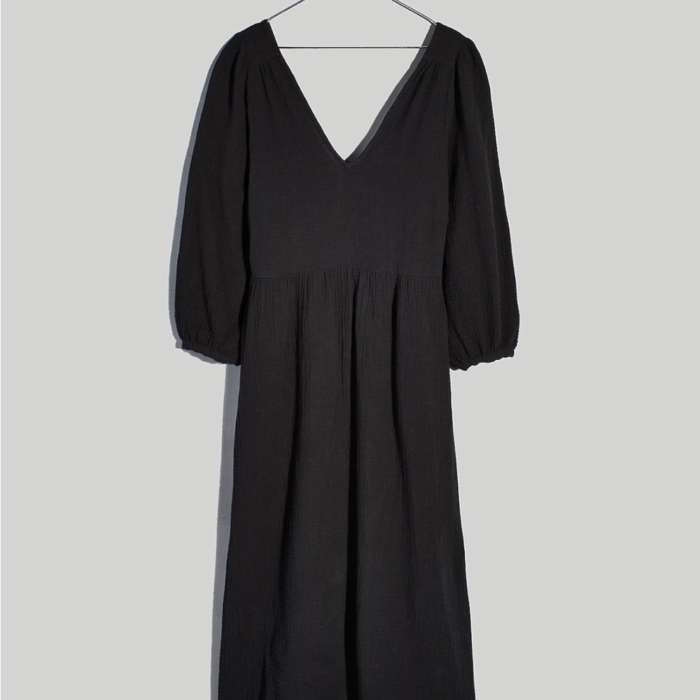 Madewell gauze midi dress M NWT